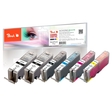 Peach Spar Pack Plus Tintenpatronen, XL-Ergiebigkeit, kompatibel zu Canon PGI-550XL, CLI-551XL