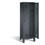 C+P Garderobenschrank Evolo, H1850xB610xT500mm, 2 Abteile Korpus: schwarzgrau Türen: schwarzgrau