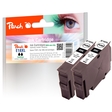 Peach Doppelpack Tintenpatronen schwarz kompatibel zu Epson No. 18XL bk, T1811
