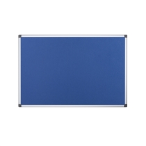 Bi-silque Filztafel MAYA mit Aluminiumrahmen, blau/FA2743170 180x120cm blau.