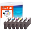 Peach Spar Pack Plus Tintenpatronen kompatibel zu Epson T0808 (2x T0801, T0802, T0803, T0804, T0805, T0806)