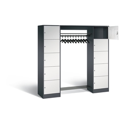 C+P Offene Garderobe Serie 8070, H1950xB1870xT480mm