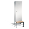 C+P Schwarz-Weiss-Spind Classic, H2090xB610xT815mm