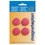 2 x Magnet Discofix Standard auf Blisterkarte, Farbe rot