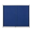 Bi-silque Schaukasten EXHIBIT/VT660207160 12xA4 Schiebefenster blau