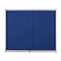 Bi-silque Schaukasten EXHIBIT/VT660207160 12xA4 Schiebefenster blau