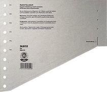 LEITZ Staffeltrennblätter 1651/1651-00-85, grau, A4, 240mm, 205mm, Inh. 100