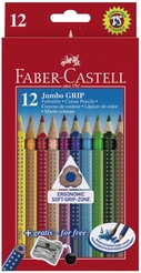 Faber-Castell 12er Etui Farbstifte JUMBO GRIP