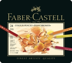 Faber-Castell 24er Etui Künstlerfarbstift Polychromos