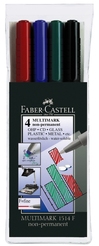 Faber-Castell 4er Etui MULTIMARK non-permanet F