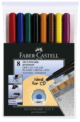 Faber-Castell 8er Etui MULITMARK permanent F