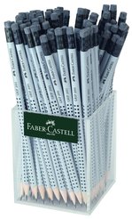 Faber-Castell Bleistift GRIP 2001 mit Radierer 1x72 Köcher