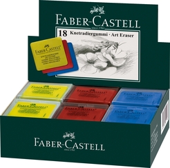 Faber-Castell Knetradierer ART ERASER gelb, rot, blau
