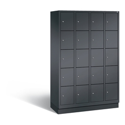 C+P Schließfachschrank Classic, H1800xB1190xT500mm Korpus: Schwarzgrau Türen: Schwarzgrau 4 Abteile 20 Fächer C+P Schließfachschrank Classic, H1800xB1190xT500mm Korpus: Schwarzgrau Türen: Schwarzgrau 4 Abteile 20 Fächer
