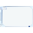 Magnetische Schreibtafel -  90 cm x, 60 cm, weiß, Wandmontage