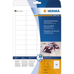 HERMA SPECIAL A4 Sicherheitsetiketten