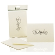 Rössler Papier Briefkarte Danke - B6 HD, 5 Karten/5 Umschläge, candle