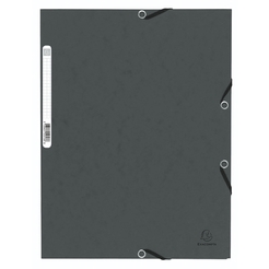 5 Star™ Eckspannmappe mit 3 Einschlagklappen/314305 240x320mm 350g grau