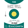 EXACOMPTA Karteikarte, liniert, A6, Karton, 205 g/m², gelb (100 Stück)
