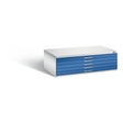 C+P Flachablageschrank Serie 7100_7200, H420xB1350xT960mm