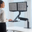 Fellowes® Sitz-Steh Plattform für 2 Monitore Extend(TM)