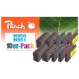 Peach 10er-Pack Tintenpatronen kompatibel zu HP No. 950, No. 951