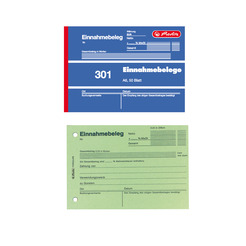 Herlitz Buchhaltungs-, Kassenformular Einnahmebeleg 301