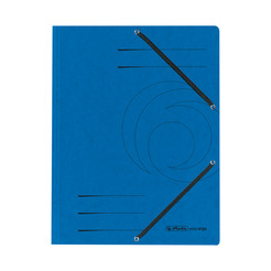 Herlitz Einschlagmappe A4 Colorspan mit Gummizug blau