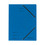 Herlitz Einschlagmappe A4 Colorspan mit Gummizug blau