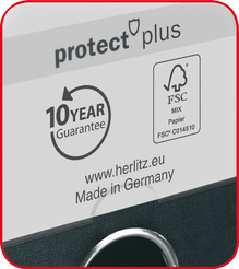 Herlitz Ordner maX.file protect plus A4 8cm grün