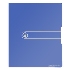 Herlitz Ringbuch A4 PP 2-Ring 3,8cm opak blau easy orga to go