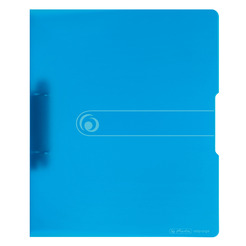 Herlitz Ringbuch A4 PP 2-Ring 3,8cm transparent blau easy orga to go