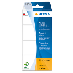 HERMA Adress-Etiketten, endlos leporello gefalzt