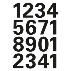 HERMA Buchstaben-, Zahlen-Etiketten, 0-9