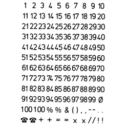 HERMA Buchstaben-, Zahlen-Etiketten, 1-100