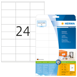 HERMA Etiketten Premium A4 70x36 mm weiß Papier matt 600 St.