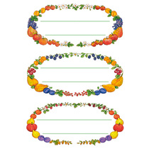HERMA Küchen-Etiketten, Früchtekränze