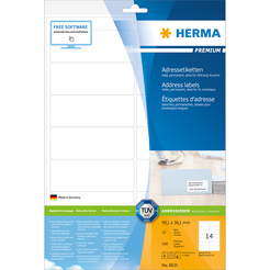HERMA PREMIUM A4 Etiketten 10 Blatt / Packung