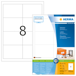 HERMA PREMIUM A4 Etiketten 200 Blatt / Packung