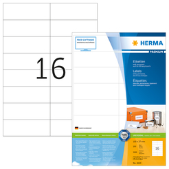 HERMA PREMIUM A4 Etiketten 200 Blatt / Packung