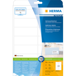 HERMA PREMIUM A4 Etiketten 25 Blatt / Packung