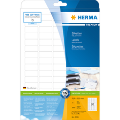 HERMA PREMIUM A4 Etiketten 25 Blatt / Packung