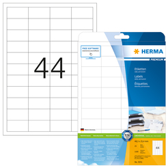 HERMA PREMIUM A4 Etiketten 25 Blatt / Packung