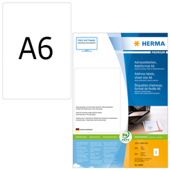 HERMA PREMIUM A6 Etiketten 800 Blatt / Packung