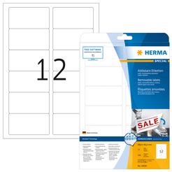 HERMA SPECIAL A4 Etiketten Movables / ablösbar 25 Blatt / Packung