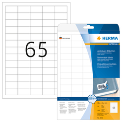 HERMA SPECIAL A4 Etiketten Movables / ablösbar 25 Blatt / Packung