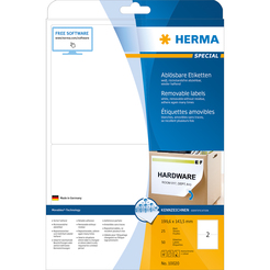 HERMA SPECIAL A4 Etiketten Movables / ablösbar 25 Blatt / Packung