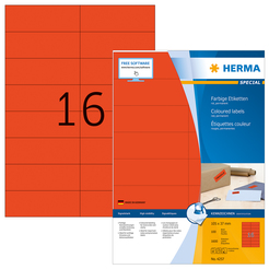 HERMA SPECIAL A4 Farbige Etiketten 100 Blatt / Packung