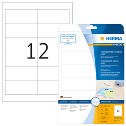 HERMA SPECIAL A4 Folien-Etiketten transparent