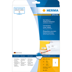 HERMA SPECIAL A4 Korrektur- / Abdeck-Etiketten